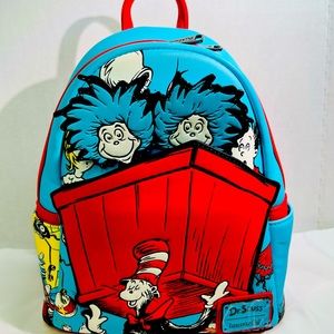 Loungefly Dr Seuss Double Strap Mini Backpack Bag